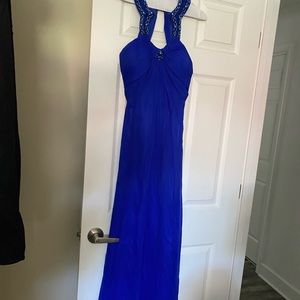 Royal Blue Beaded Dress/Gown